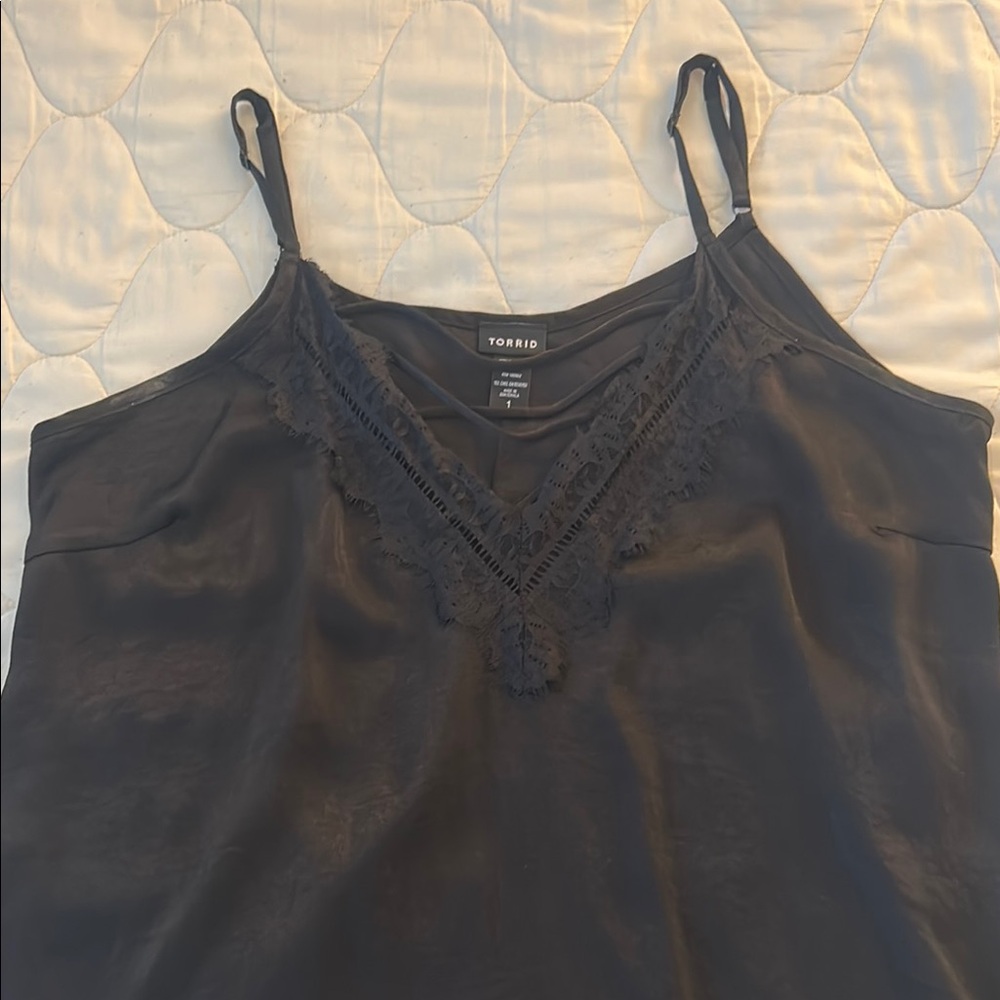 Torrid Black Lace Camisole Top